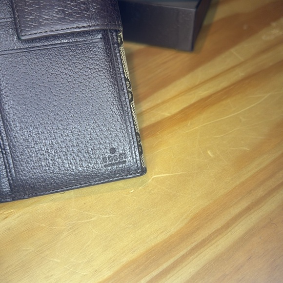 Authentic GUCCI canvas GG Monogram Long Wallet With Box - Picture 5 of 7